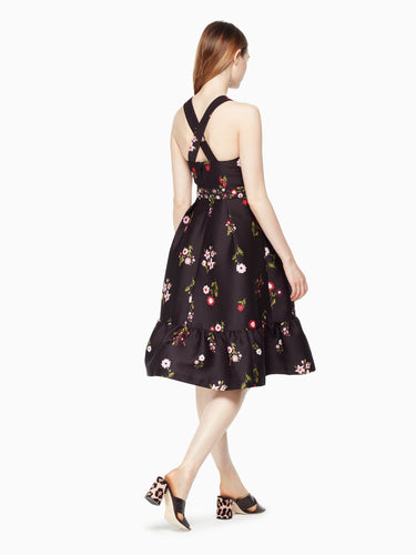 in bloom fit and flare dress