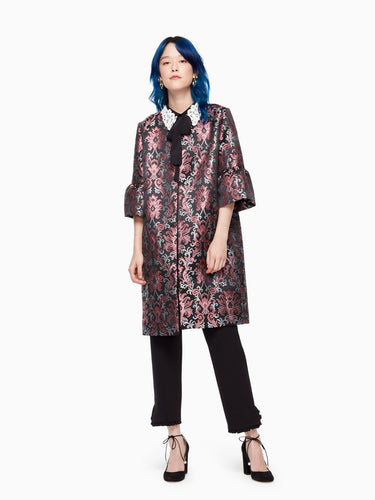 tapestry jacquard coat