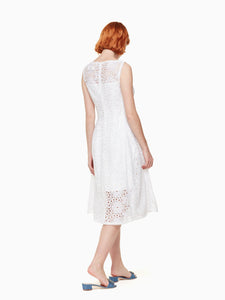 lace fit and flare dress