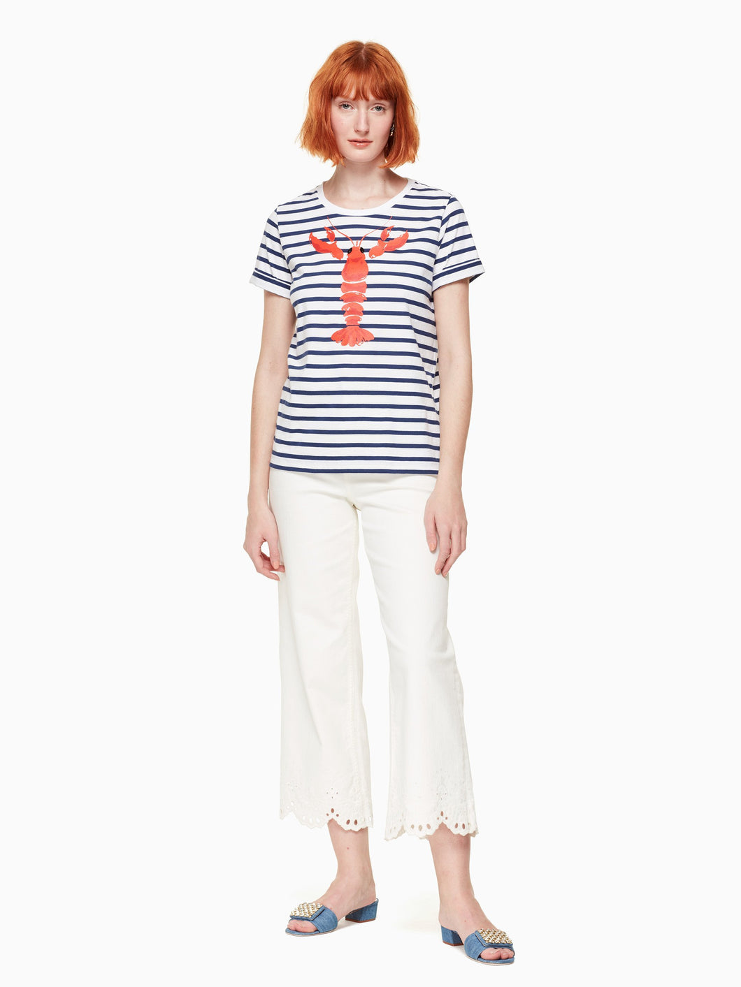 lobster stripe tee