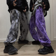 画像をギャラリービューアに読み込む, NiceMix Elastic Waistband Loose Harem Embroidery Tie Dye Contrast Jogger Pant Women Man Streetwear Korean Harajuku Punk Hip Hop