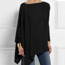 Load image into Gallery viewer, Cotton Irregular Womens Tops And Blouses Casual O Neck Long Sleeve Top Female Tunic 2020 Spring Plus Size Blouse Women Plus Size