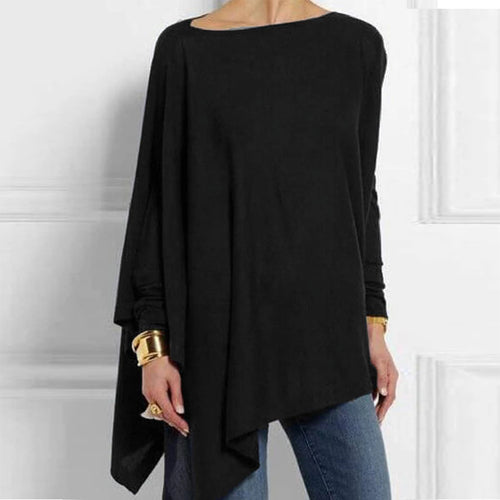 Cotton Irregular Womens Tops And Blouses Casual O Neck Long Sleeve Top Female Tunic 2020 Spring Plus Size Blouse Women Plus Size