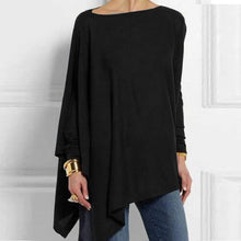 Load image into Gallery viewer, Cotton Irregular Womens Tops And Blouses Casual O Neck Long Sleeve Top Female Tunic 2020 Spring Plus Size Blouse Women Plus Size
