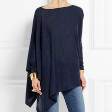 Load image into Gallery viewer, Cotton Irregular Womens Tops And Blouses Casual O Neck Long Sleeve Top Female Tunic 2020 Spring Plus Size Blouse Women Plus Size