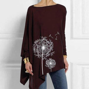 Cotton Irregular Womens Tops And Blouses Casual O Neck Long Sleeve Top Female Tunic 2020 Spring Plus Size Blouse Women Plus Size