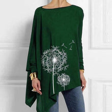 Load image into Gallery viewer, Cotton Irregular Womens Tops And Blouses Casual O Neck Long Sleeve Top Female Tunic 2020 Spring Plus Size Blouse Women Plus Size