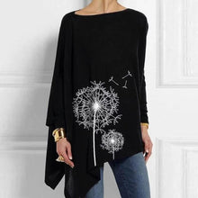 Load image into Gallery viewer, Cotton Irregular Womens Tops And Blouses Casual O Neck Long Sleeve Top Female Tunic 2020 Spring Plus Size Blouse Women Plus Size