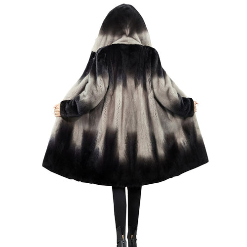 Women 2020 Winter Real Mink Fur Coat Natural Fur Mink Coats Jackets Female Plus Size Warm Clothes Hooded High quality Fur Q233