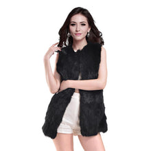 Load image into Gallery viewer, Fur Vest Women Rabbit Fur Vest Real Fur Coats For Women Fur Vest Gilet Woman Coat Outwear gilet chalecos mujer lapin sans manche