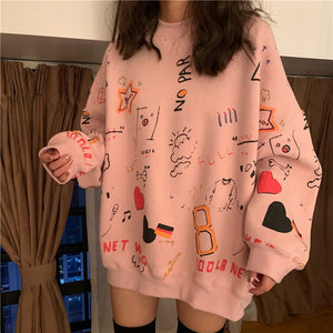 2020 Spring Couple Models Cotton Fashion Hoodies Teen Street Hip Hop Pastel Sweatshirt for men And Women Printing Loose Hoodie