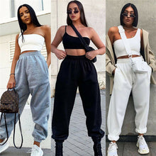 Load image into Gallery viewer, Brand New Women Casual Fashion High Waist Hip Hop Dance Sport Running Jogging Harem Pants Sweatpants Jogger Baggy Trousers