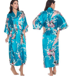 Silk Kimono Robe Bathrobe Women Satin Robe Silk Robes Night Sexy Robes Night Grow For Bridesmaid Summer Plus SizeS-XXXL 010412