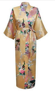 Silk Kimono Robe Bathrobe Women Satin Robe Silk Robes Night Sexy Robes Night Grow For Bridesmaid Summer Plus SizeS-XXXL 010412