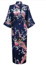 Load image into Gallery viewer, Silk Kimono Robe Bathrobe Women Satin Robe Silk Robes Night Sexy Robes Night Grow For Bridesmaid Summer Plus SizeS-XXXL 010412