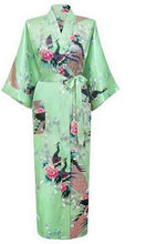 Load image into Gallery viewer, Silk Kimono Robe Bathrobe Women Satin Robe Silk Robes Night Sexy Robes Night Grow For Bridesmaid Summer Plus SizeS-XXXL 010412