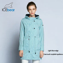 Load image into Gallery viewer, ICEbear 2019  New Arrival Autumn Trench Coat Solid Color Woman Fashion Slim Coats O-Neck Collar Autumn Trench Coat B17G123D