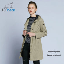 Load image into Gallery viewer, ICEbear 2019  New Arrival Autumn Trench Coat Solid Color Woman Fashion Slim Coats O-Neck Collar Autumn Trench Coat B17G123D