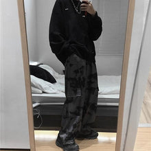 画像をギャラリービューアに読み込む, NiceMix Elastic Waistband Loose Harem Embroidery Tie Dye Contrast Jogger Pant Women Man Streetwear Korean Harajuku Punk Hip Hop