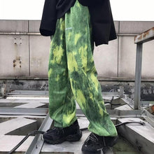 画像をギャラリービューアに読み込む, NiceMix Elastic Waistband Loose Harem Embroidery Tie Dye Contrast Jogger Pant Women Man Streetwear Korean Harajuku Punk Hip Hop