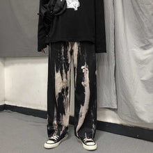 画像をギャラリービューアに読み込む, NiceMix Elastic Waistband Loose Harem Embroidery Tie Dye Contrast Jogger Pant Women Man Streetwear Korean Harajuku Punk Hip Hop