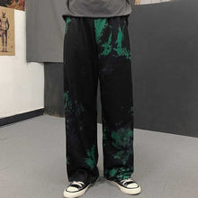 画像をギャラリービューアに読み込む, NiceMix Elastic Waistband Loose Harem Embroidery Tie Dye Contrast Jogger Pant Women Man Streetwear Korean Harajuku Punk Hip Hop