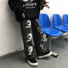 画像をギャラリービューアに読み込む, NiceMix Elastic Waistband Loose Harem Embroidery Tie Dye Contrast Jogger Pant Women Man Streetwear Korean Harajuku Punk Hip Hop