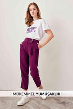 Load image into Gallery viewer, Trendyol Plum arched Lyocell trousers TWOSS19ST0053