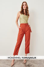 Load image into Gallery viewer, Trendyol Plum arched Lyocell trousers TWOSS19ST0053