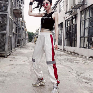 Hot Big Pockets Cargo pants women High Waist Loose Streetwear pants Baggy Tactical Trouser hip hop high quality joggers pants