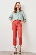 Load image into Gallery viewer, Trendyol Pomegranate Flower Basic Casual Trouser Ankle Pencil Slim Fit Pants TWOSS19ST0038