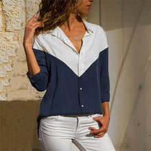 Load image into Gallery viewer, Women Blouses 2020 Fashion Long Sleeve Turn Down Collar Office Shirt Leisure Blouse Shirt Casual Tops Plus Size Blusas Femininas