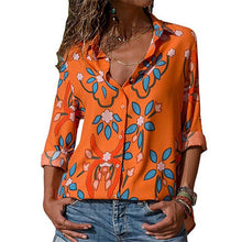 Load image into Gallery viewer, Women Blouses 2020 Fashion Long Sleeve Turn Down Collar Office Shirt Leisure Blouse Shirt Casual Tops Plus Size Blusas Femininas