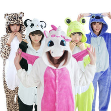 Load image into Gallery viewer, Women Kigurumi Unicorn Pajamas Sets Flannel Cute Animal Pajamas kits Women Winter unicornio Nightie Pyjamas Sleepwear Homewear