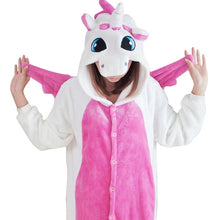 Load image into Gallery viewer, Women Kigurumi Unicorn Pajamas Sets Flannel Cute Animal Pajamas kits Women Winter unicornio Nightie Pyjamas Sleepwear Homewear