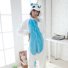 Load image into Gallery viewer, Women Kigurumi Unicorn Pajamas Sets Flannel Cute Animal Pajamas kits Women Winter unicornio Nightie Pyjamas Sleepwear Homewear