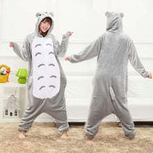 Load image into Gallery viewer, New Winter Women Men Unisex Adult Cute Cartoon Onesie Animal Pajamas unicornio Unicorn Stitch Kigurumi Flannel Nightie Sleepwear