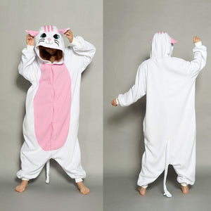 New Winter Women Men Unisex Adult Cute Cartoon Onesie Animal Pajamas unicornio Unicorn Stitch Kigurumi Flannel Nightie Sleepwear