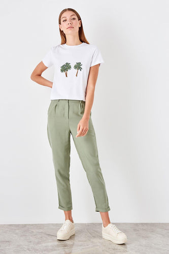 Trendyol Green Liyosel Carrot Pants TOFSS19ST0009