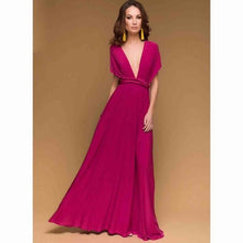 画像をギャラリービューアに読み込む, Sexy Women Multiway Wrap Convertible Boho Maxi Club Red Dress Bandage Long Dress Party Bridesmaids Infinity Robe Longue Femme