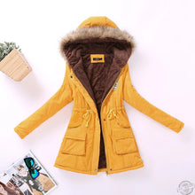 Load image into Gallery viewer, new winter military coats women cotton wadded hooded jacket medium-long casual parka thickness plus size XXXL quilt snow outwear