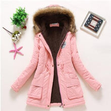 Load image into Gallery viewer, new winter military coats women cotton wadded hooded jacket medium-long casual parka thickness plus size XXXL quilt snow outwear