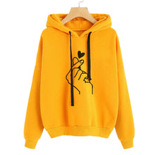 Load image into Gallery viewer, Adisputent 2020 Women Hoodies Casual Planet Print Solid Color Loose Drawstring Sweatshirt Fashion Long Sleeve Hooded Female Tops