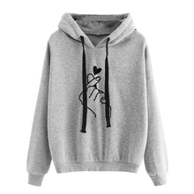 Load image into Gallery viewer, Adisputent 2020 Women Hoodies Casual Planet Print Solid Color Loose Drawstring Sweatshirt Fashion Long Sleeve Hooded Female Tops