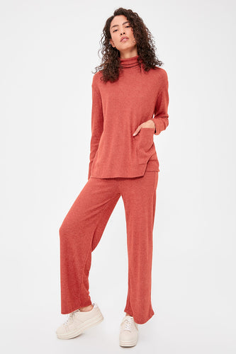Trendyol Ribbed Knit Pants TWOAW20PL0500