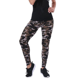 CUHAKCI Women Camouflage Leggings Fitness Military Army Green Leggings Workout Pants Sporter Skinny Adventure Leggins